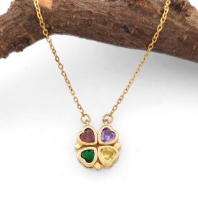   Leszty gold aranyszínű nemesacél nyaklánc kinyitható szív medállal