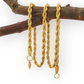 Zóra aranyszínű nemesacél nyaklánc