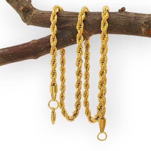 Zóra aranyszínű nemesacél nyaklánc