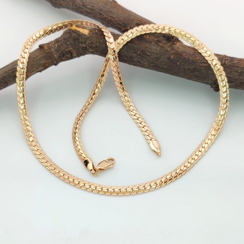 Kamélia aranyszínű orvosi fém nyaklánc