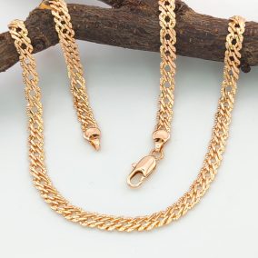 Dália aranyszínű orvosi fém nyaklánc