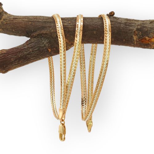 Dalma arany-ezüstszínű orvosi fém nyaklánc