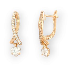 Lyssa White aranyszínű orvosi fém fülbevaló