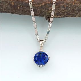 Lídia Blue ezüstszínű orvosi fém medál