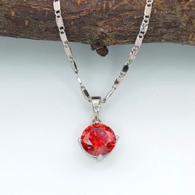 Lídia Red ezüstszínű orvosi fém medál