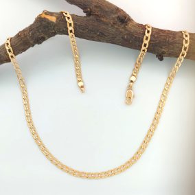 Poldi aranyszínű orvosi fém nyaklánc