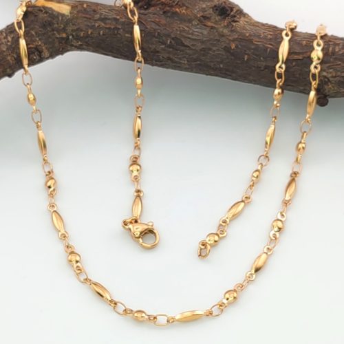 Emmi aranyszínű nemesacél nyaklánc