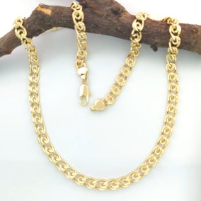 Nóri aranysárga színű orvosi fém nyaklánc