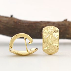 Aranyszínű orvosi fém fülbevaló (14K)