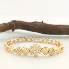 Aranyszínű orvosi fém karkötő ( 18K )