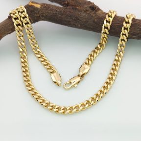 Aranyszínű orvosi fém nyaklánc (14K)