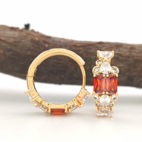 Orvosi fém karika fülbevaló